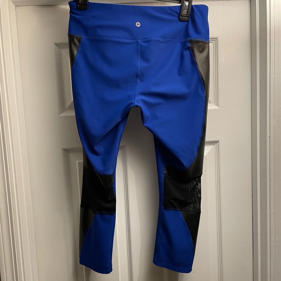 90 Degree by Reflex blue crop leggings size L - Picture 5 of 9